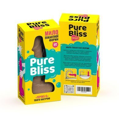 Крафтове мило-член із присоскою Pure Bliss MINI Brown, натуральне &mdash; купити в інтим-бутику EroticToys