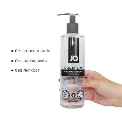 Лубрикант на силіконовій основі JO PREMIUM &mdash; ORIGINAL (480 мл) без консервантів &mdash; купити в інтим-бутику EroticToys