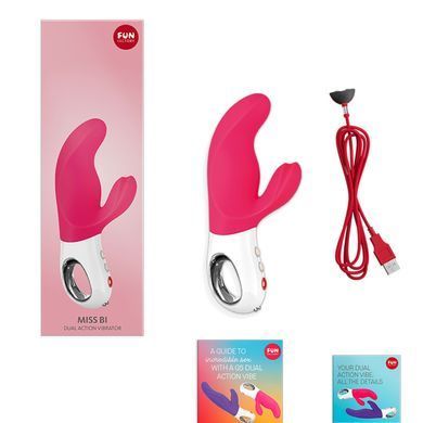 Вібратор-кролик Fun Factory MISS BI pink/white (м'яте паковання!!!) &mdash; купити в інтим-бутику EroticToys