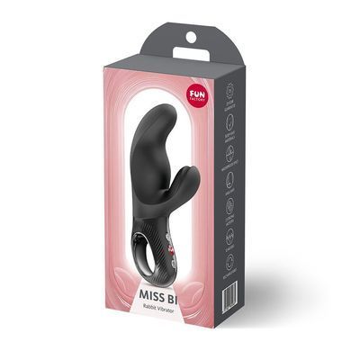 Вібратор-кролик Fun Factory MISS BI Black (м'яте паковання!!!) &mdash; купити в інтим-бутику EroticToys