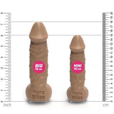 Крафтове мило-член із присоскою Pure Bliss MINI Brown, натуральне &mdash; купити в інтим-бутику EroticToys