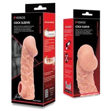 Насадка на член Kokos Cock Sleeve CS 006 S (м'яте паковання!!!) &mdash; купити в інтим-бутику EroticToys