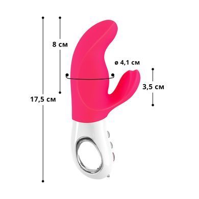Вібратор-кролик Fun Factory MISS BI pink/white (м'яте паковання!!!) &mdash; купити в інтим-бутику EroticToys