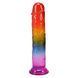Фалоімітатор Doc Johnson Crystal Jellies - 8.5 Inch Сlassic Dong - Rainbow в інтим-бутику EroticToys