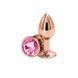 Анальна пробка NS Novelties Rear Assets - Rose Gold - Small - Pink в інтим-бутику EroticToys