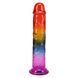 Фалоімітатор Doc Johnson Crystal Jellies - 8.5 Inch Сlassic Dong - Rainbow в інтим-бутику EroticToys