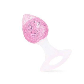 Анальна пробка Liebe Seele Heart-shaped Crystal Anal Plug - Pink Small &mdash; купити в інтим-бутику EroticToys