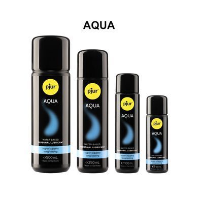 Лубрикант на водній основі pjur Aqua 500 мл, ефект оксамитової шкіри без прилипання &mdash; купити в інтим-бутику EroticToys