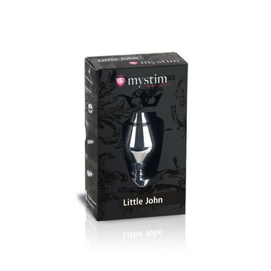Металева анальна пробка Mystim Little John для електростимулятора, діаметр 4см &mdash; купити в інтим-бутику EroticToys