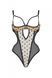 Еротичне боді Passion MARINA BODY, L/XL, beige, з відкритими чашками в інтим-бутику EroticToys