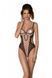 Еротичне боді Passion MARINA BODY, L/XL, beige, з відкритими чашками в інтим-бутику EroticToys