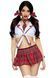 Костюм школярки Leg Avenue Miss Prep School XS, топ, спідниця, краватка, бантики в інтим-бутику EroticToys