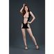 Відверта мінісукня Moonlight Model 18 XS-L Black, зі вставками із великої сітки в інтим-бутику EroticToys