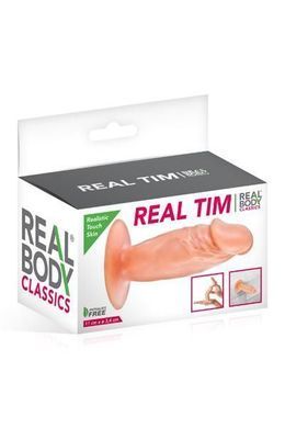 Фалоімітатор Real Body &mdash; Real Tim Flash, TPE, діаметр 3,4 см &mdash; купити в інтим-бутику EroticToys