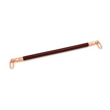 Фіксатор-розпірка для ніг або рук Liebe Seele Wine Red Spreader Bar, дерево + натуральна шкіра &mdash; купити в інтим-бутику EroticToys