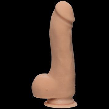 Фалоімітатор Doc Johnson The D - Master D - 7.5 Inch With Balls - ULTRASKYN, діаметр 5,1 см &mdash; купити в інтим-бутику EroticToys