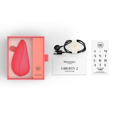 Вакуумний кліторальний стимулятор Womanizer Liberty 2 Vibrant Rose (м'яте паковання!!!) &mdash; купити в інтим-бутику EroticToys