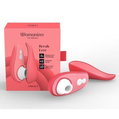 Вакуумний кліторальний стимулятор Womanizer Liberty 2 Vibrant Rose (м'яте паковання!!!) &mdash; купити в інтим-бутику EroticToys