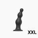 Насадка для страпона Strap-On-Me Dildo Plug Beads Black XXL в інтим-бутику EroticToys