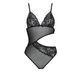 Боді з ажурним ліфом Passion CHRISTA BODY S/M, black в інтим-бутику EroticToys
