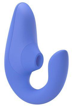 Вагінально-кліторальний стимулятор Womanizer Blend Vibrant Blue, вібрація + вакуум, 2 мотори &mdash; купити в інтим-бутику EroticToys