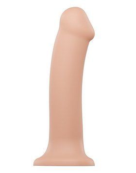 Насадка для страпону Strap-On-Me Dual Density Dildo Flesh XL, діаметр 4,5 см, двошарова, гнучка &mdash; купити в інтим-бутику EroticToys