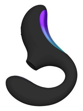 Кліторально-вагінальний звуковий стимулятор LELO Enigma Double Sonic Black &mdash; купити в інтим-бутику EroticToys
