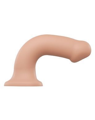 Насадка для страпону Strap-On-Me Dual Density Dildo Flesh XL, діаметр 4,5 см, двошарова, гнучка &mdash; купити в інтим-бутику EroticToys