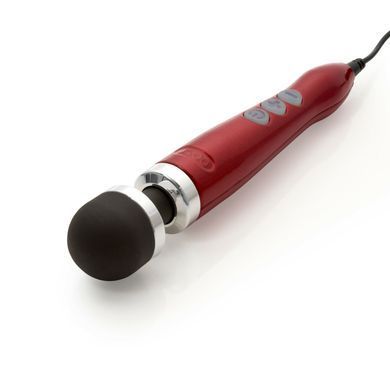 Вібромасажер DOXY Die Cast 3 Candy Red, дуже потужний, живлення 220В, металевий корпус &mdash; купити в інтим-бутику EroticToys