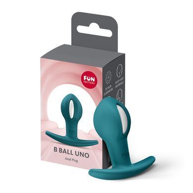 Анальна пробка Fun Factory B BALLS UNO Bottle Green &mdash; купити в інтим-бутику EroticToys