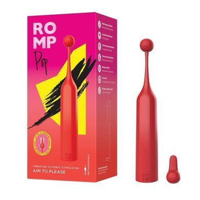 Кліторальний стимулятор Romp Pop, знімна насадка, високочастотний &mdash; купити в інтим-бутику EroticToys