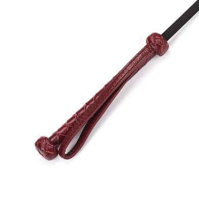 Шльопалка-сердечко Liebe Seele Wine Red Riding Crop with Heart-Shape Tip, натуральна шкіра &mdash; купити в інтим-бутику EroticToys