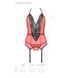 Корсет з пажами для панчіх Passion PEONIA CORSET XXL/XXXL red стрінги в інтим-бутику EroticToys