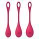 Набір йоні намистин Satisfyer Yoni Power 1 Red, діаметр 2-2,5-3см, вага 22-46-74гр в інтим-бутику EroticToys