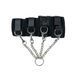 Хрестовина Punishment &ndash; Hog-Tie &ndash; Black, наручники + поножі на ланцюжку в інтим-бутику EroticToys