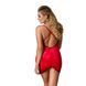 Сорочка приталена з відкритою спиною Passion LENA CHEMISE 4XL/5XL, red, трусики в інтим-бутику EroticToys