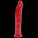 Фалоімітатор Doc Johnson Jelly Jewels Dong & Suction Cup Red, діаметр 3,6 см, антибактеріальний ПВХ в інтим-бутику EroticToys