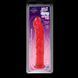 Фалоімітатор Doc Johnson Jelly Jewels Dong & Suction Cup Red, діаметр 3,6 см, антибактеріальний ПВХ в інтим-бутику EroticToys