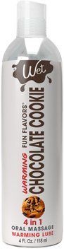 Розпродаж!!! Зігрівальний лубрикант Wet Warming Chocolate Cookie 4in1, 118мл (термін 30.09.2026) &mdash; купити в інтим-бутику EroticToys