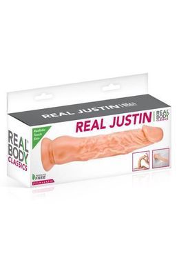 Фалоімітатор Real Body &mdash; Real Justin Flesh, TPE, діаметр 4,2 см &mdash; купити в інтим-бутику EroticToys