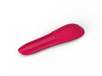 Потужна віброкуля Tango X Cherry Red by We-Vibe, 7 режимів вібрації, 8 рівнів інтенсивності &mdash; купити в інтим-бутику EroticToys