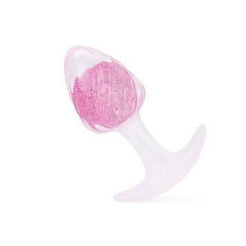 Анальна пробка Liebe Seele Icecream-shaped Crystal Anal Plug - Pink Medium &mdash; купити в інтим-бутику EroticToys