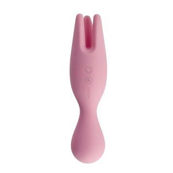 Подвійний вібратор для чутливих зон Svakom Nymph Pale Pink &mdash; купити в інтим-бутику EroticToys