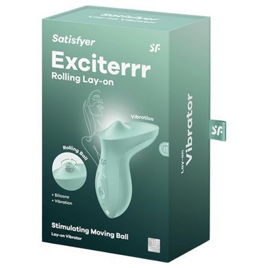 Вібратор для клітора з перлинною стимуляцією Satisfyer Exciterrr Mint, 2 незалежні мотори &mdash; купити в інтим-бутику EroticToys