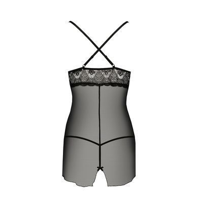 Замовити анонімно: Прозора сорочка приталена Passion QUENTRIS CHEMISE L/XL, black, трусики Прозора сорочка приталена Passion QUENTRIS CHEMISE L/XL, black, трусики — купити в інтим-бутику EroticToys