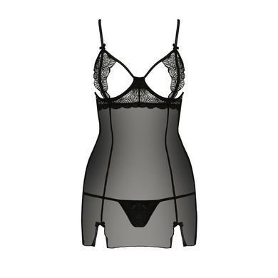 Замовити анонімно: Прозора сорочка приталена Passion QUENTRIS CHEMISE L/XL, black, трусики Прозора сорочка приталена Passion QUENTRIS CHEMISE L/XL, black, трусики — купити в інтим-бутику EroticToys