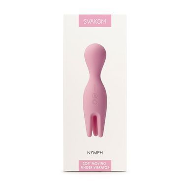 Подвійний вібратор для чутливих зон Svakom Nymph Pale Pink &mdash; купити в інтим-бутику EroticToys