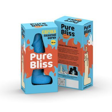 Свічка у вигляді члена Pure Bliss MINI Blue 15 см &mdash; купити в інтим-бутику EroticToys