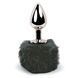 Анальна пробка FeelzToys - Bunny Tails Butt Plug Black в інтим-бутику EroticToys