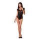 Бодістокінг Passion BS064 One Size, Black, боді, закрите плече, відкритий доступ в інтим-бутику EroticToys